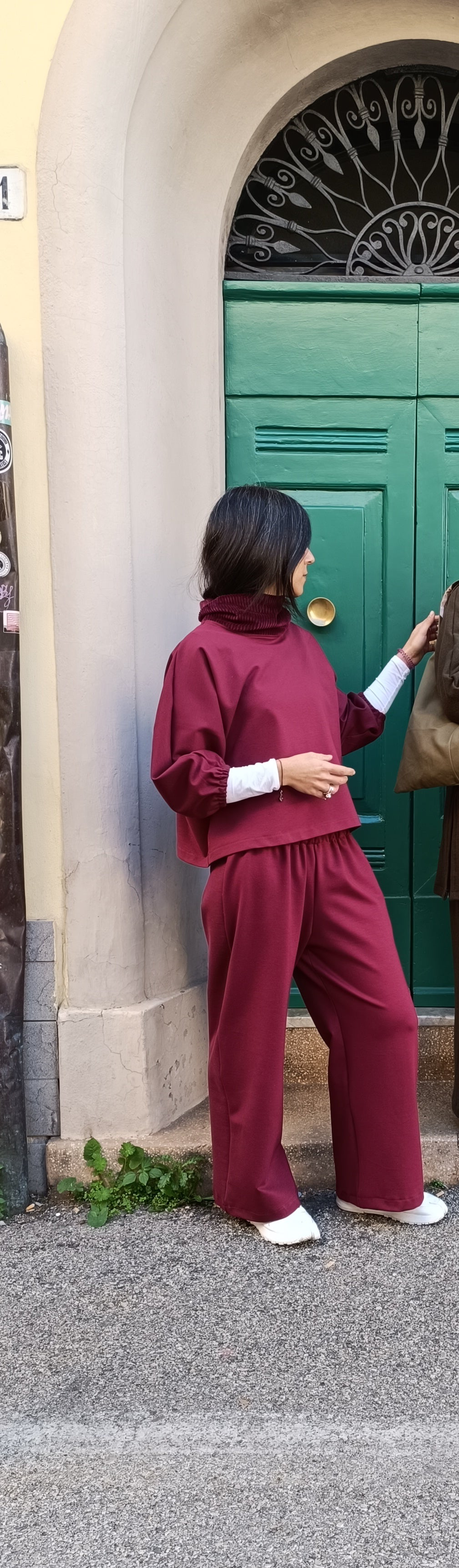 Panta punto Milano bordeaux