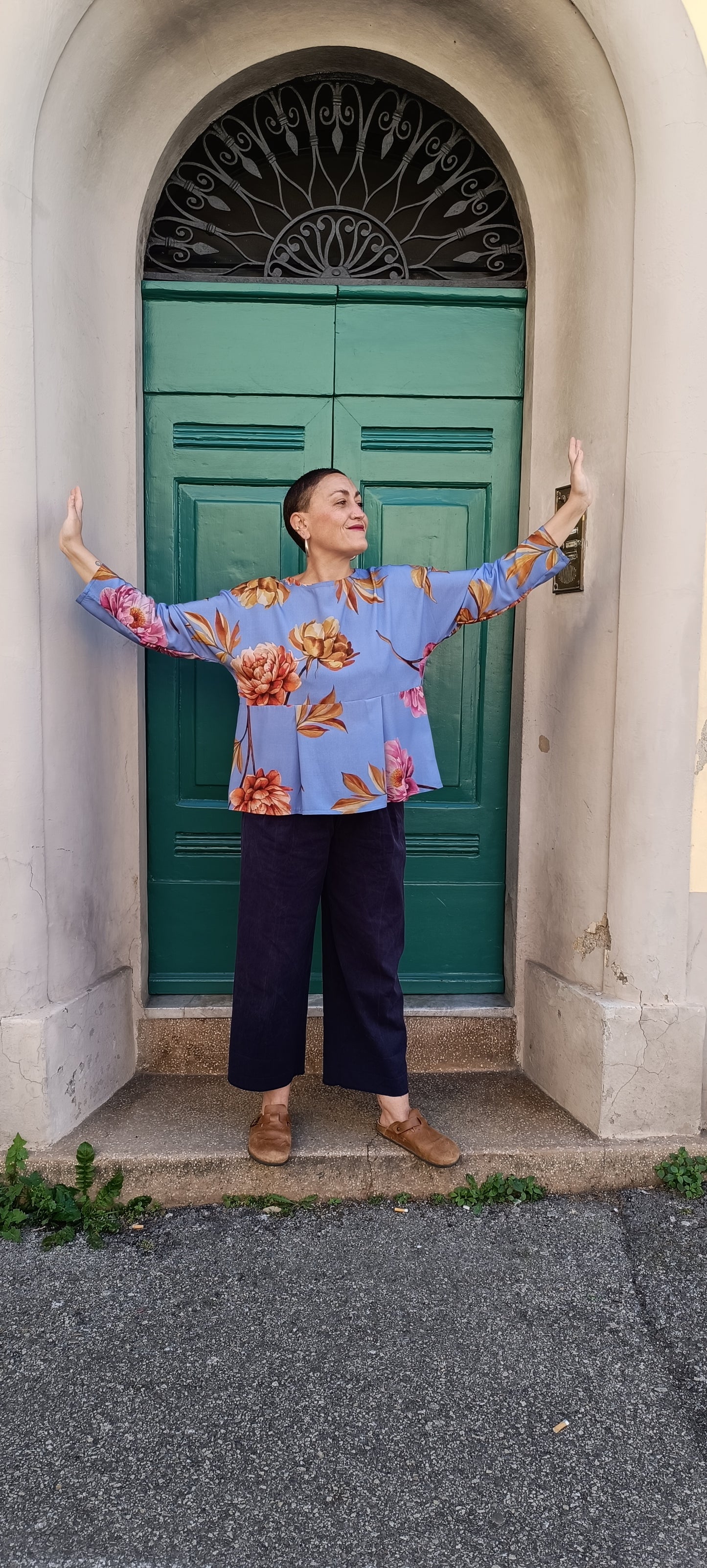 Blusa con Balza Pervinca