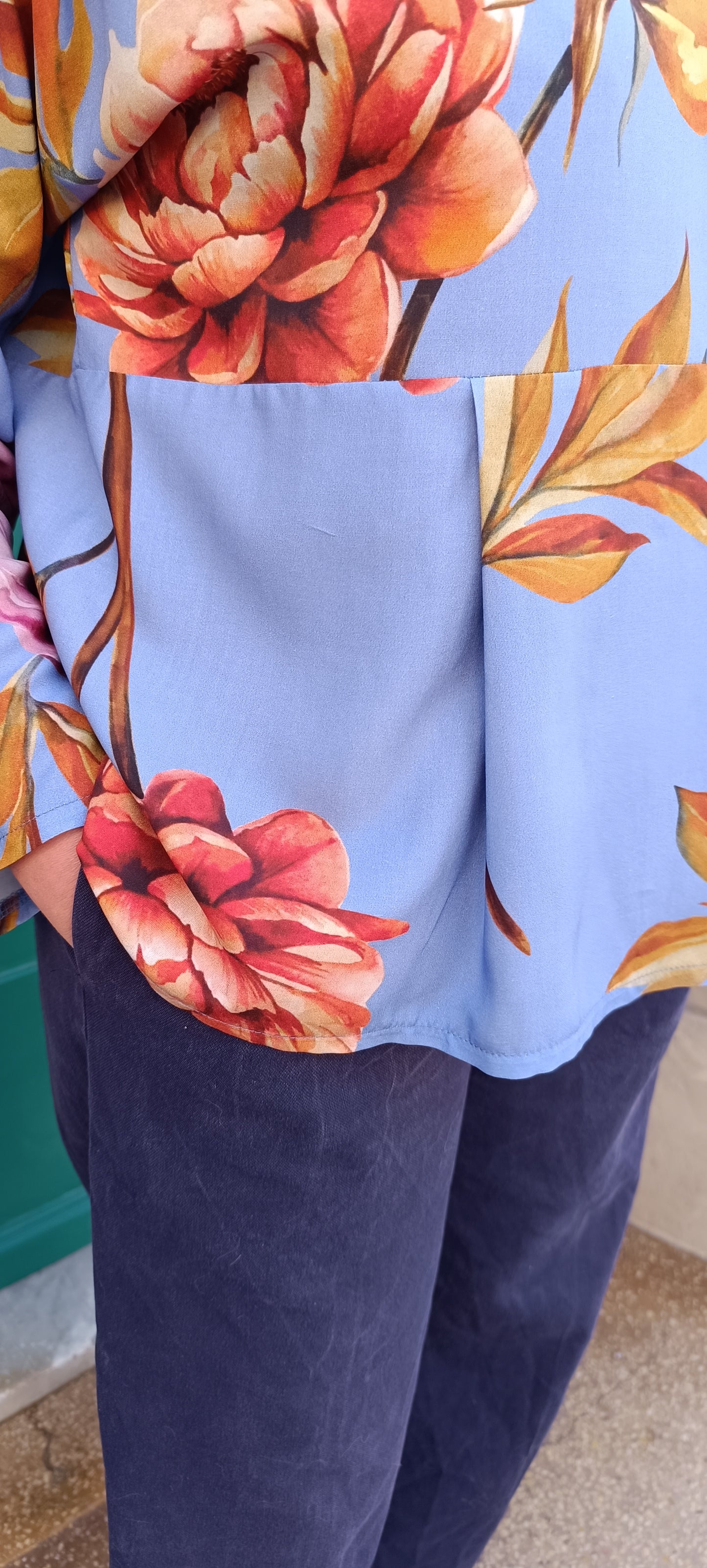 Blusa con Balza Pervinca