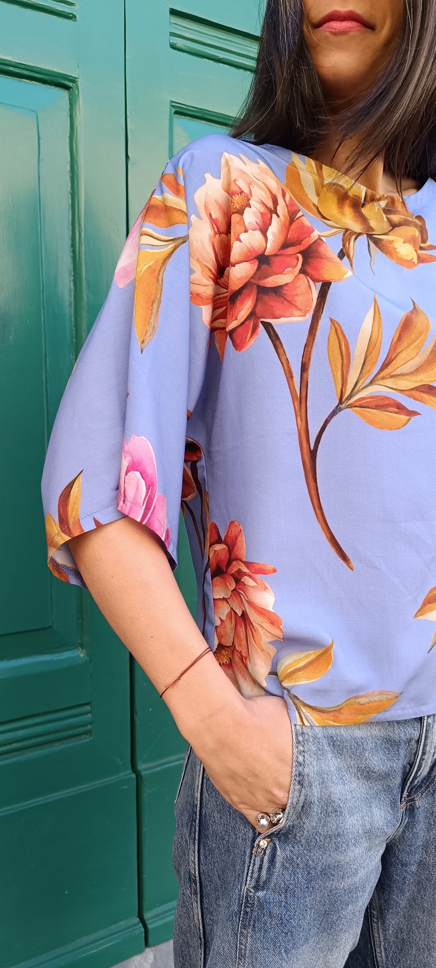 Blusa Vale 3/4 Pervinca