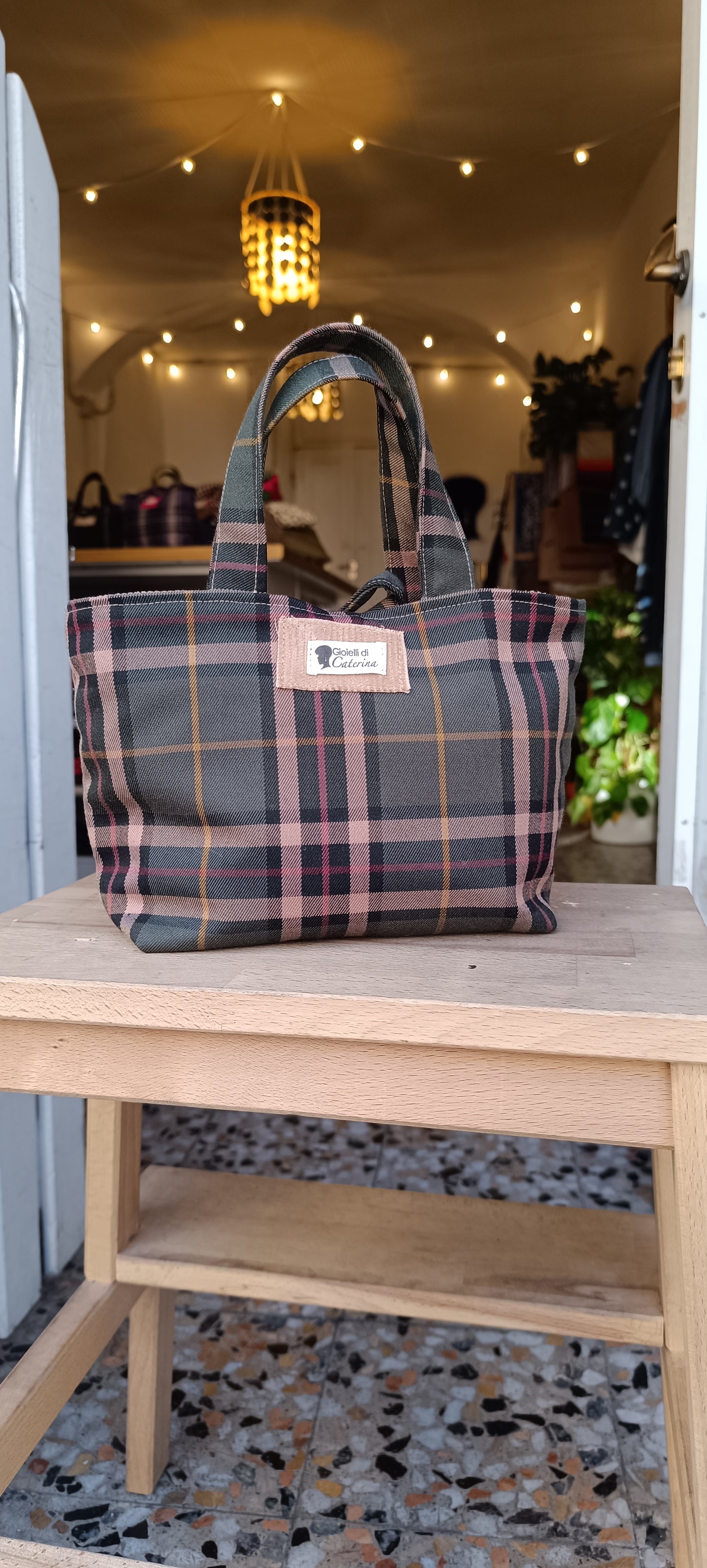 Bignè tartan verde