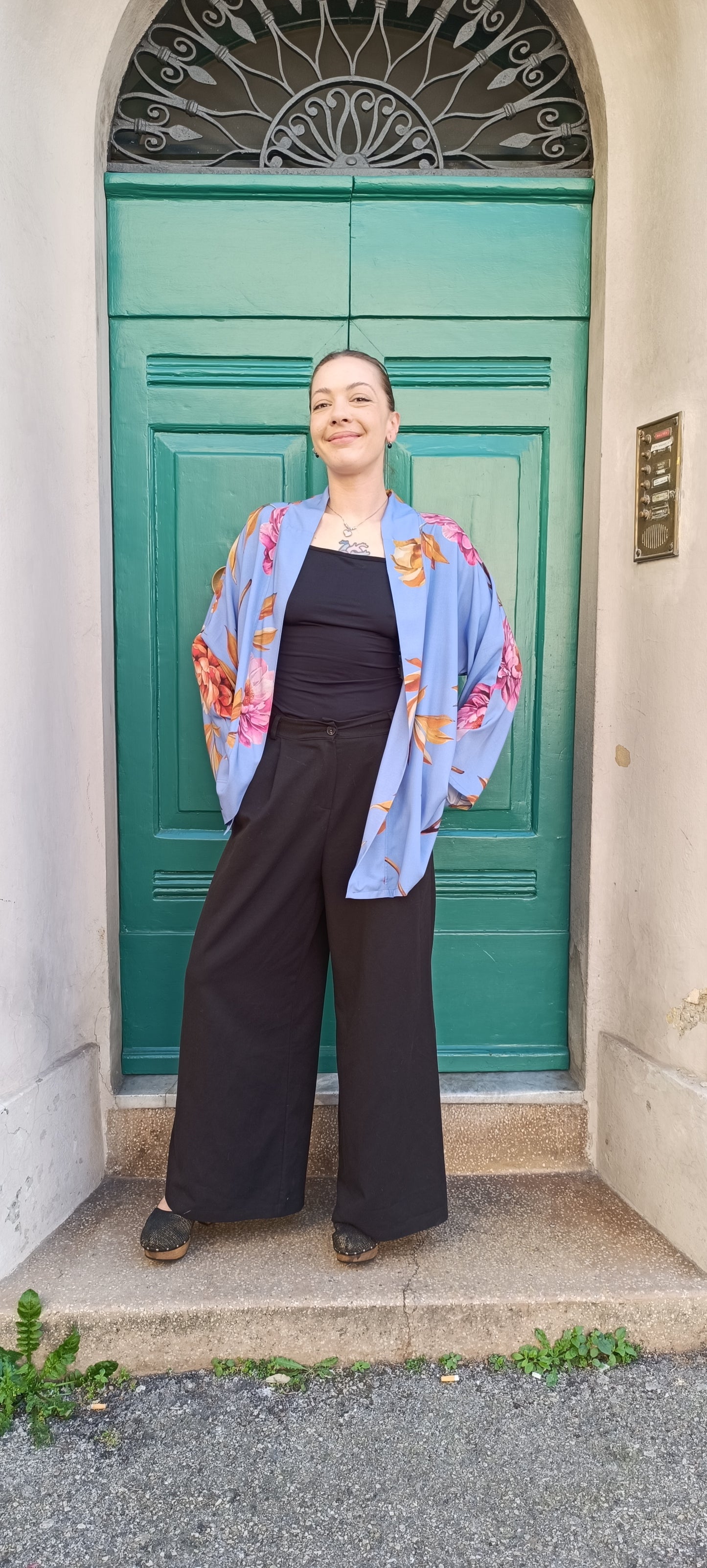 Kimono manica lunga Pervinca
