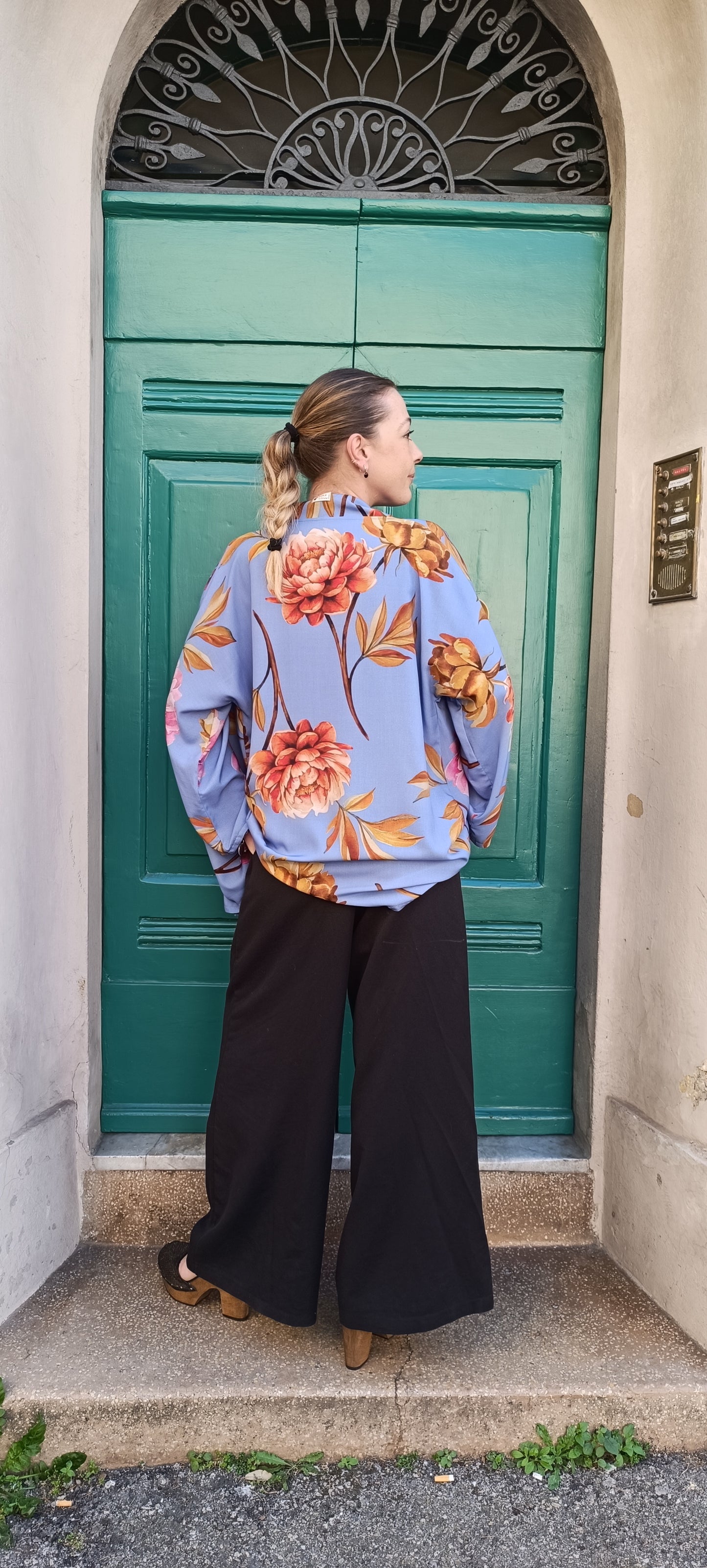 Kimono manica lunga Pervinca