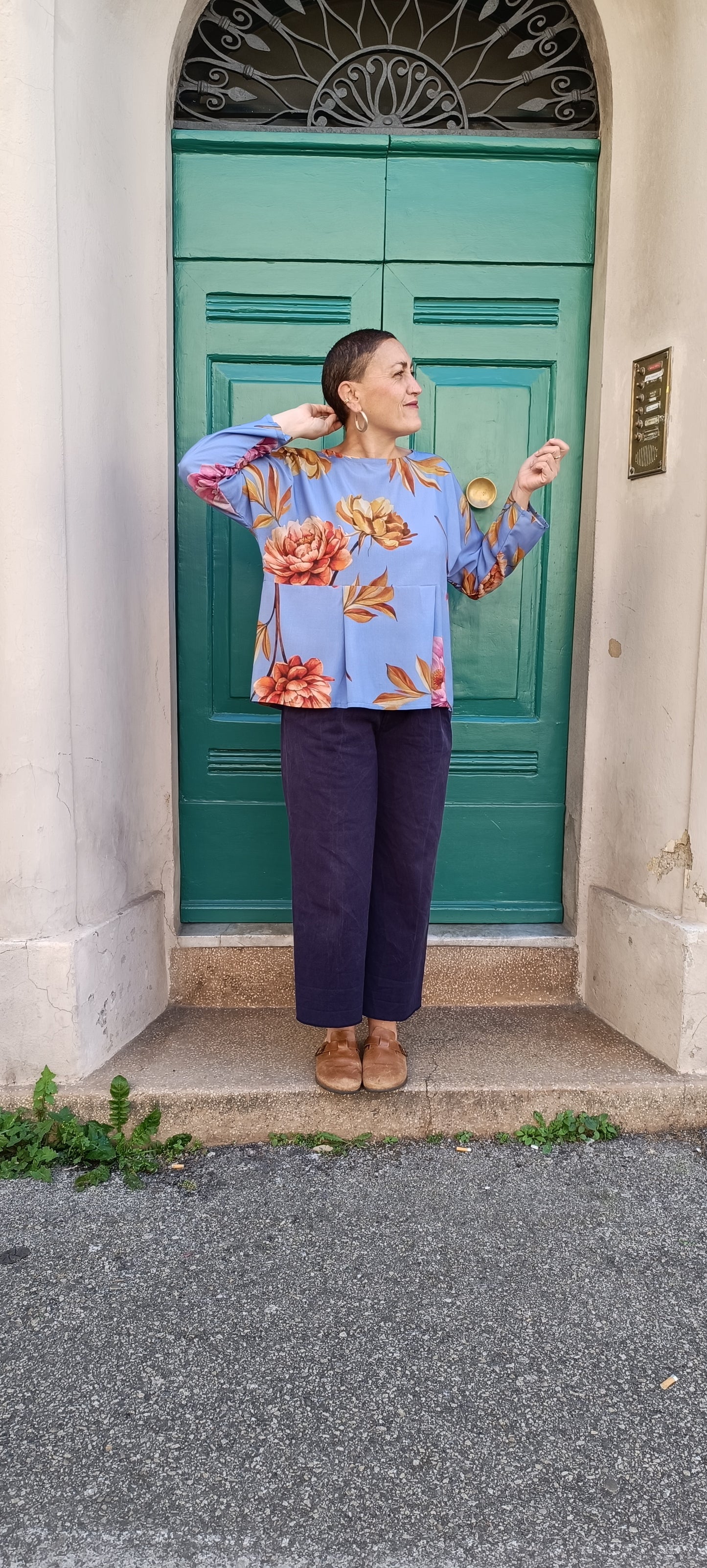Blusa con Balza Pervinca
