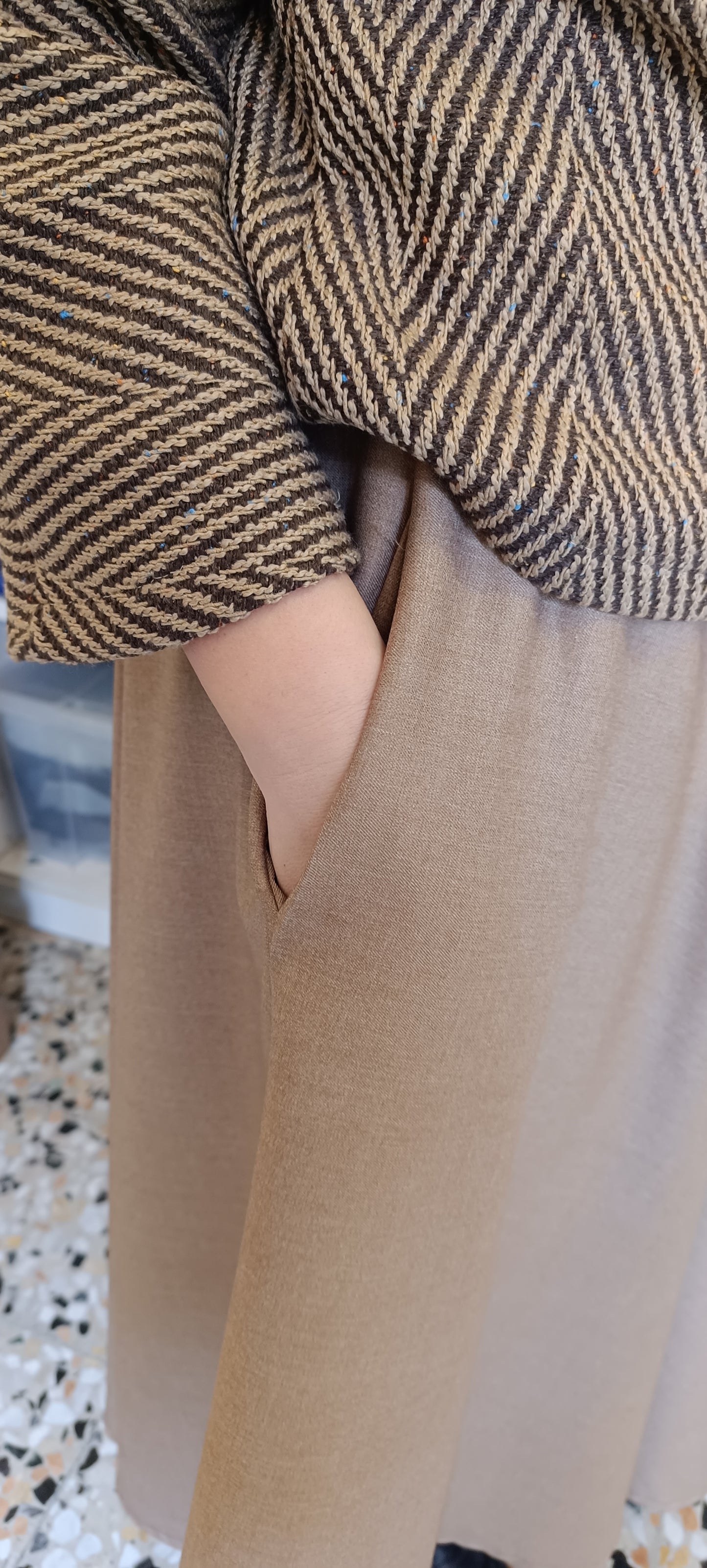 Gonna mezza ruota viscosa pesante