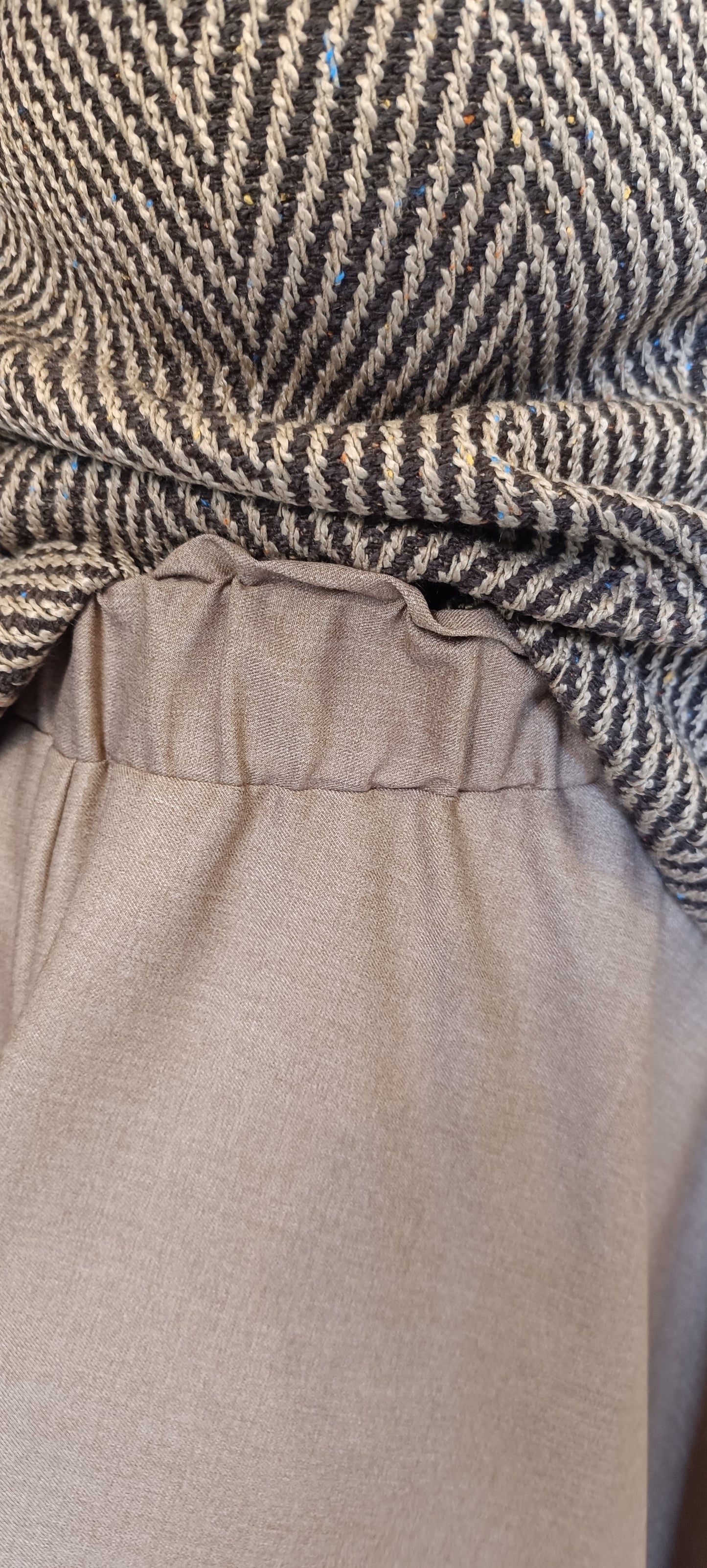 Gonna mezza ruota viscosa pesante