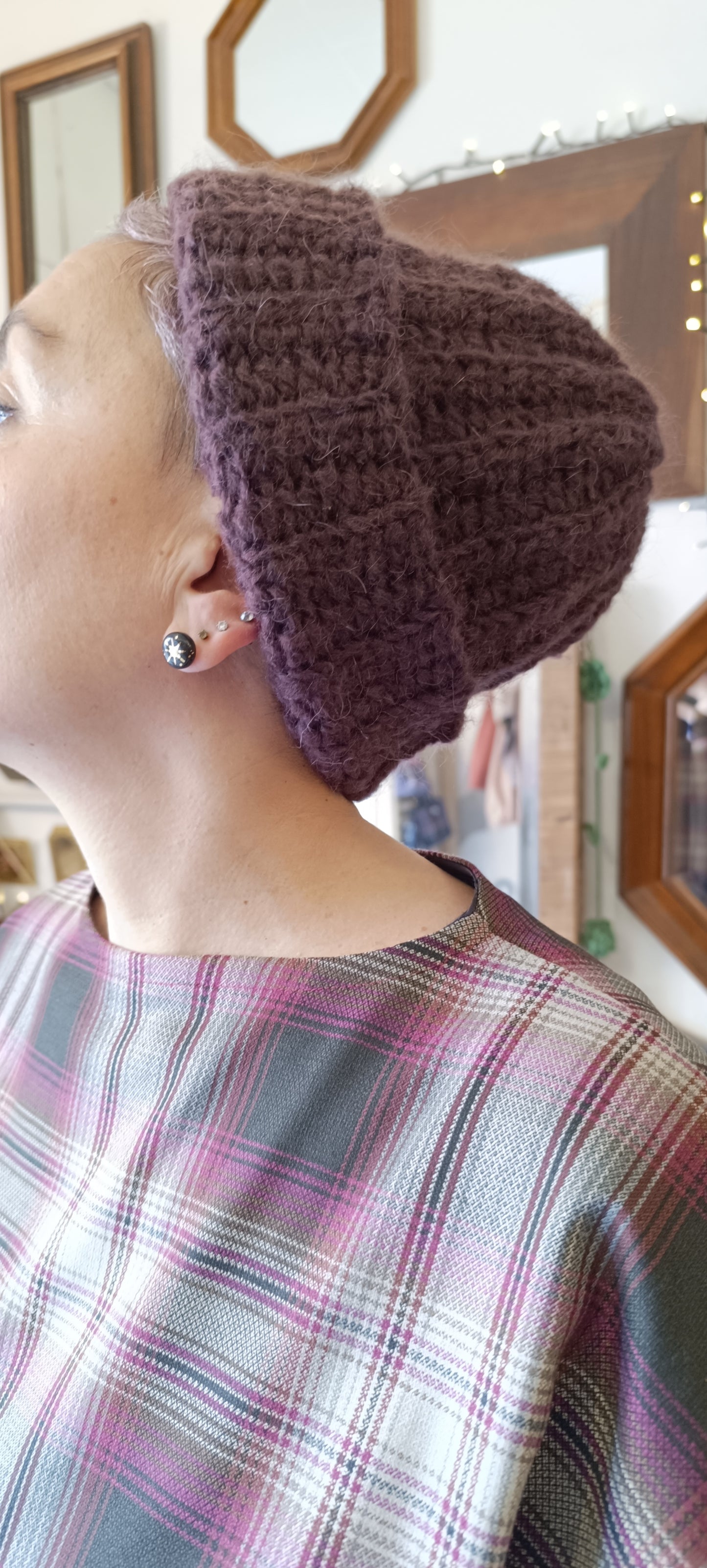 Abito Tulipano tartan rosa