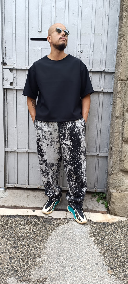 Panta Honolulu bianco nero