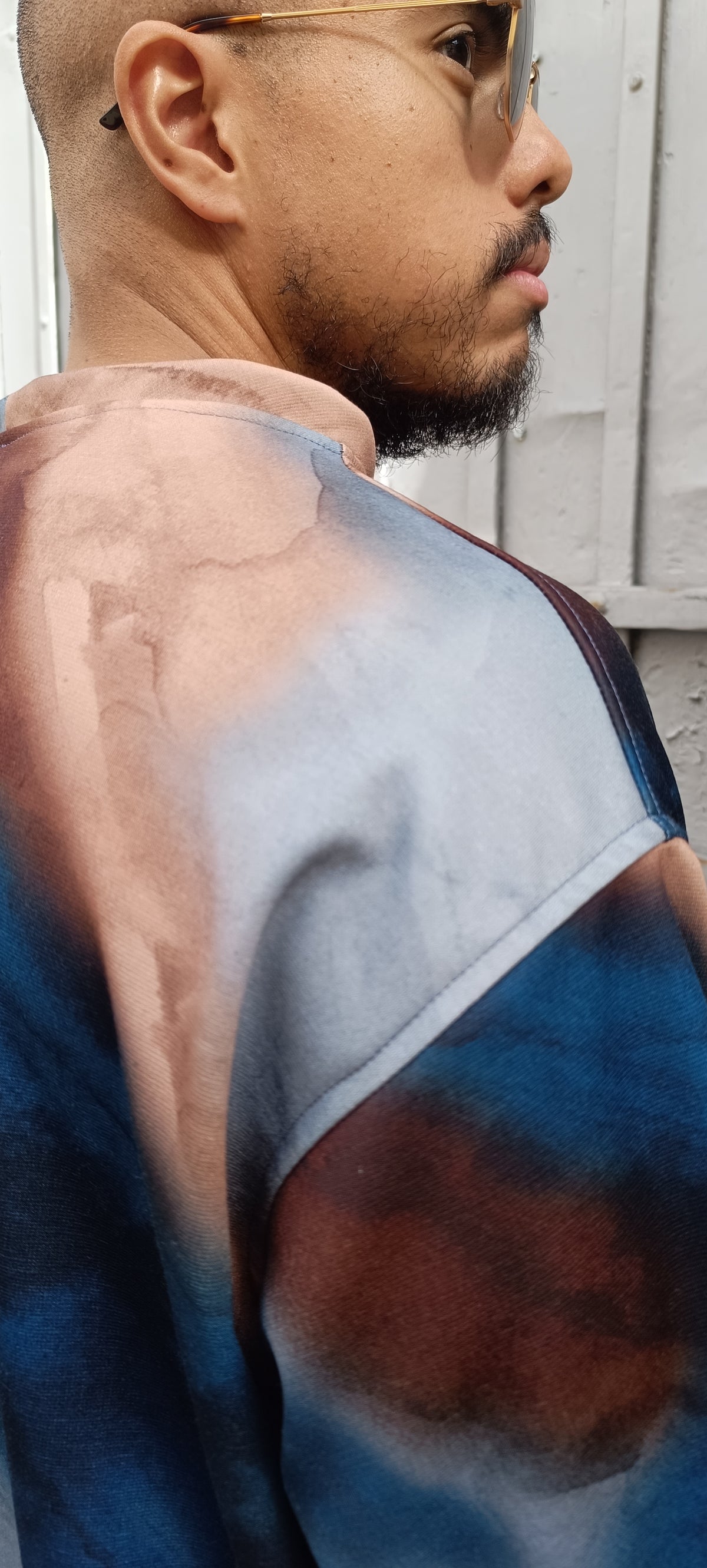 T-shirt over Multicolor