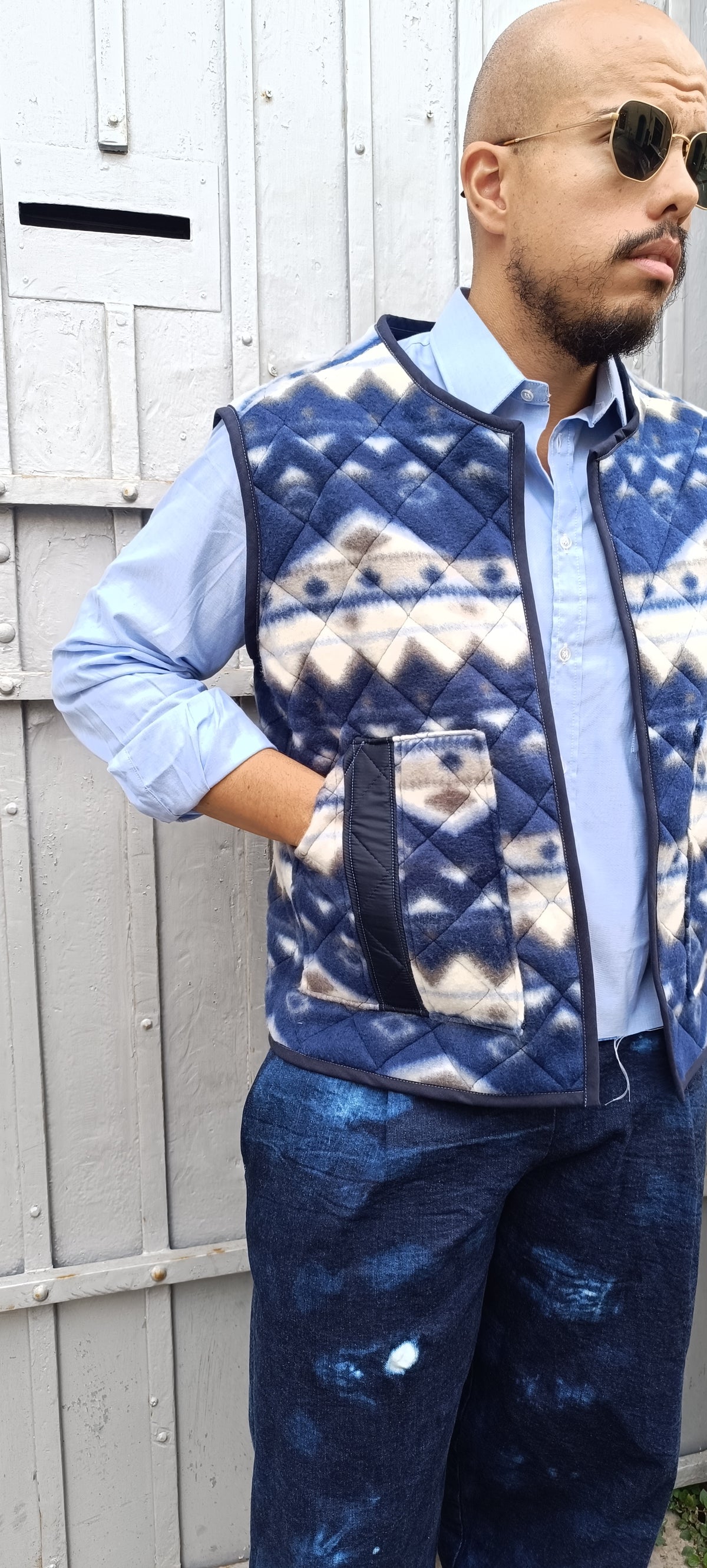 Gilet trapuntato