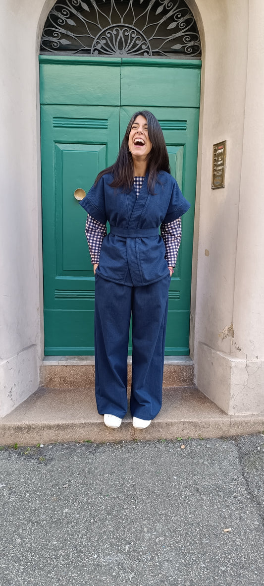Panta denim righe