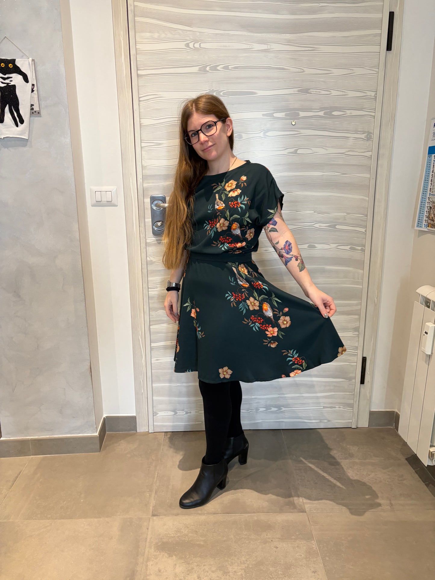 Abito Tulipano mini tessuto Alida