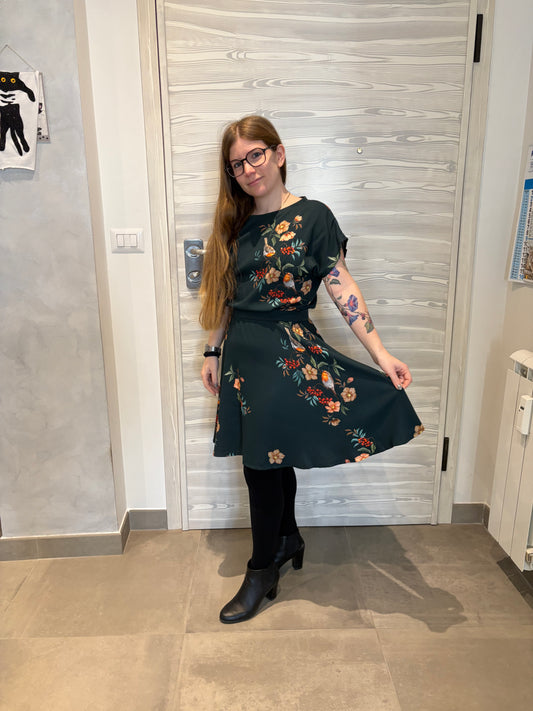 Abito Tulipano mini tessuto Alida