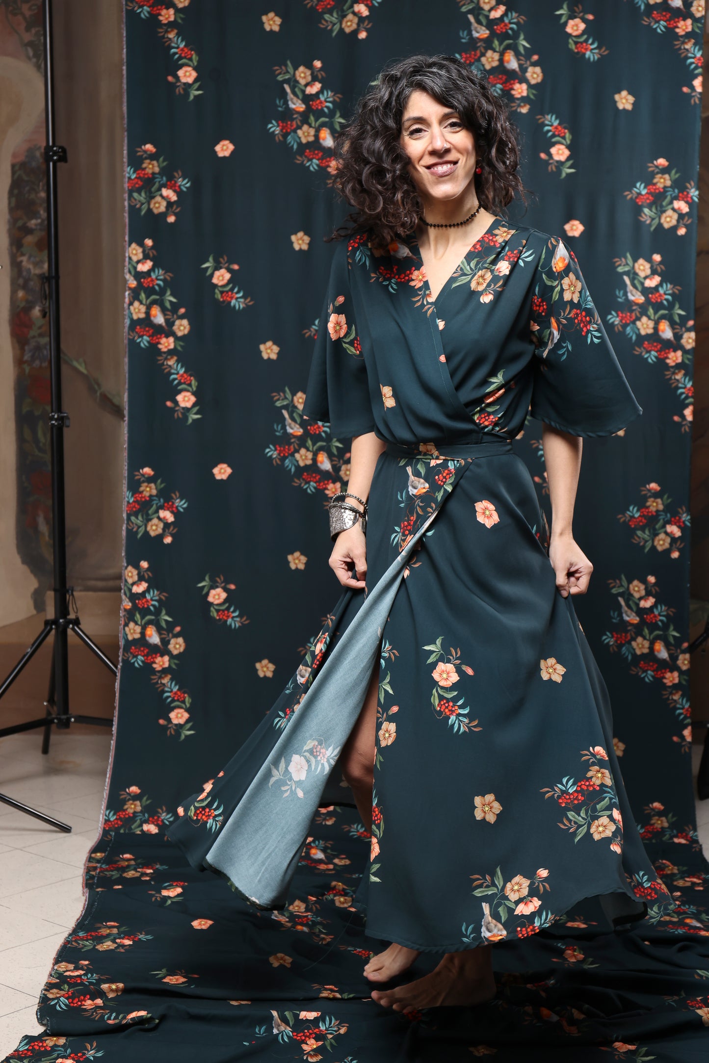 Abito Momo tessuto Alida