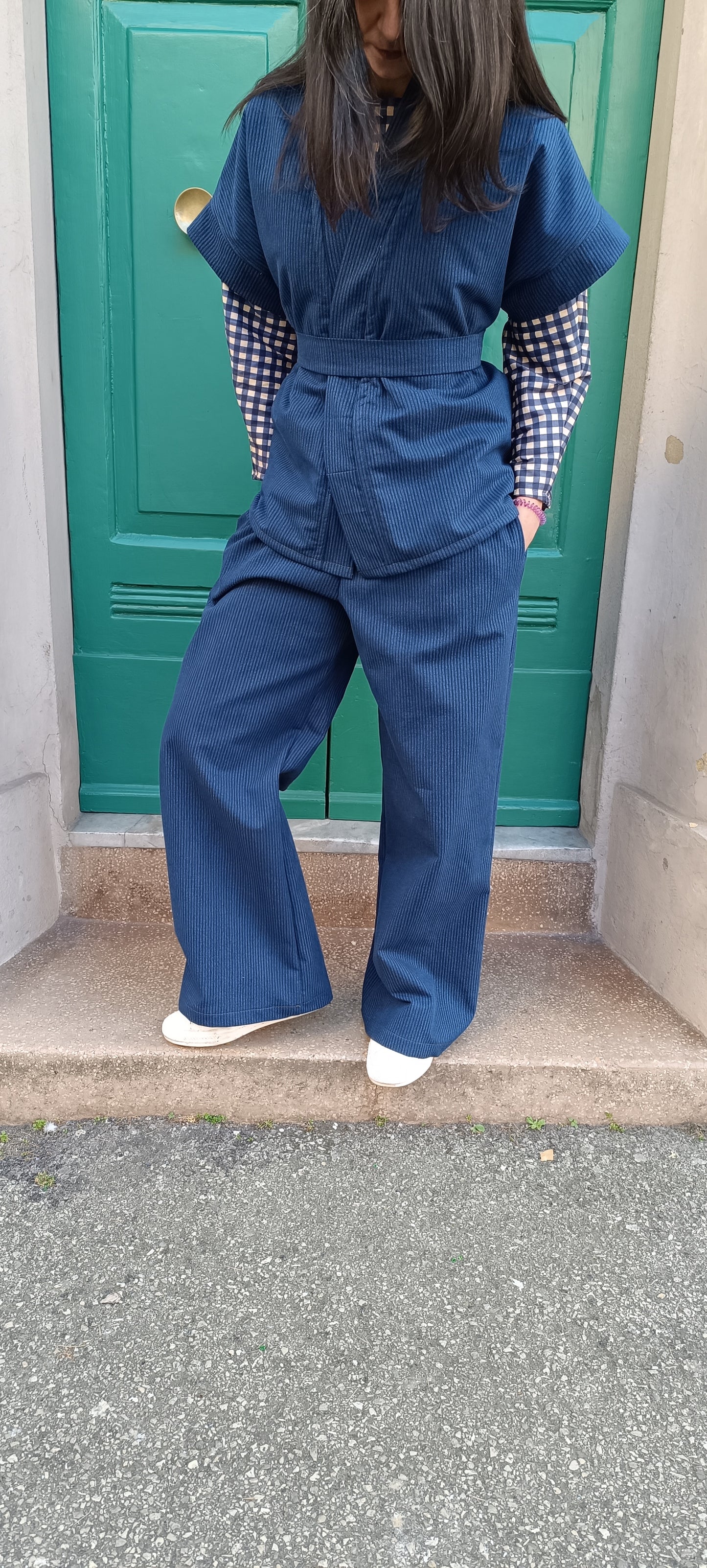Panta denim righe